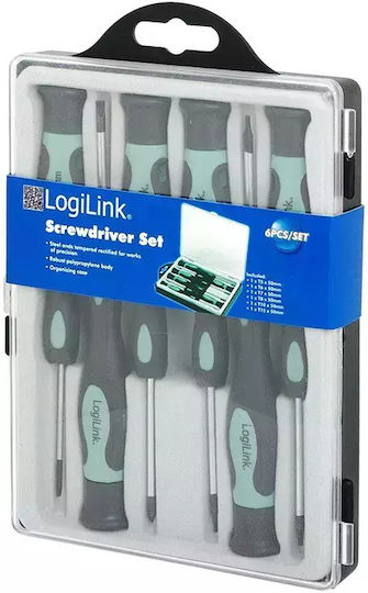 LogiLink Σετ 6 Κατσαβίδια Ακριβείας με 6 Εναλλασσόμενες Μύτες