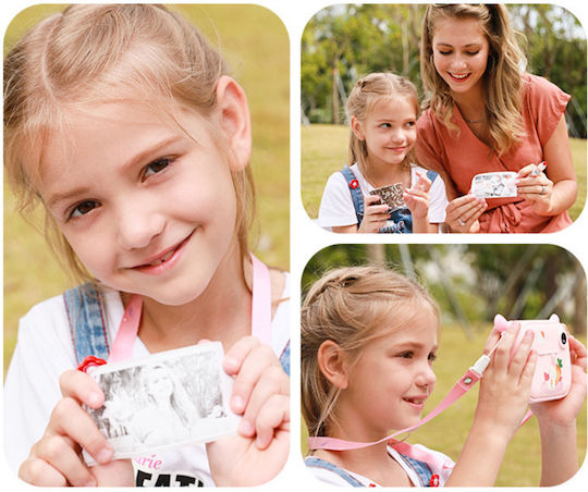 Instant Kids Παιδική Φωτογραφική Μηχανή 12MP με Θερμική Εκτύπωση Dinosaur Μπλε