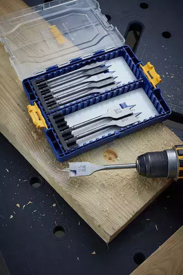 Irwin Set of 17 Conical Diamond Drills with Hexagonal Shank for Wood