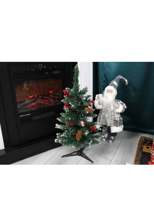 cu lumină LED Decorațiune de Crăciun Plastic Braduleț 60cm. Baterie Verde