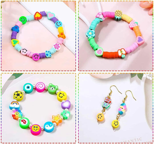 Schmuckperlen-Set Idealstore Enthält 480 Bunte Elemente in Verschiedenen Formen Transparenter Faden Hakenclips Schmuck Ohrringe Aufbewahrungsbox Fördert Manuelle Fähigkeiten
