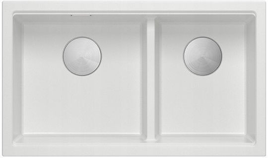 GraniteQ Υποκαθήμενος Inox Μ76xΠ45cm GraniteQ Υποκαθήμενος Inox Μ76xΠ45cm