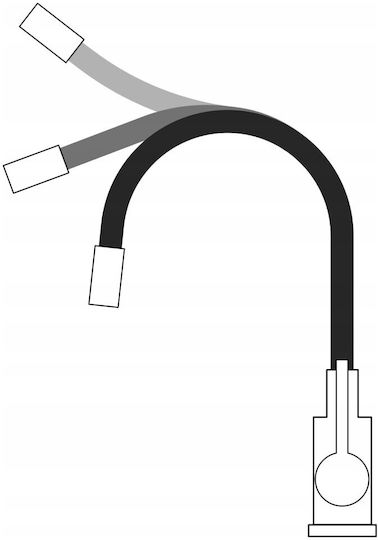 GraniteQ Ready Smart Drop-In Küchenspüle aus Flüssigem Granit mit Wasserhahn M62xP44cm Schwarz