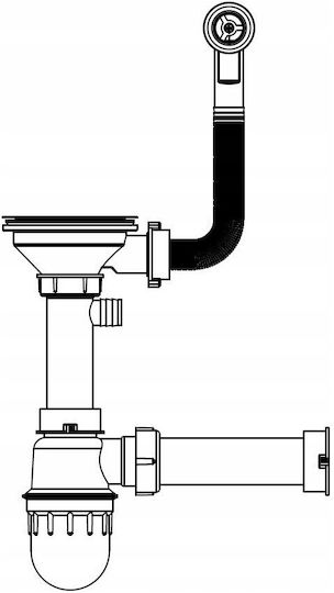 GraniteQ Ready Smart Drop-In Küchenspüle aus Flüssigem Granit mit Wasserhahn M62xP44cm Schwarz
