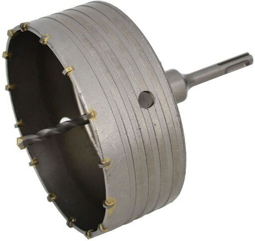 AWTools Ποτηροτρύπανo Καρβιδίου με Διάμετρο από 100mm έως 150mm για Μπετό 2000gr