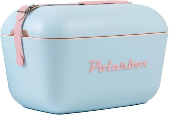 Polarbox Classic & Pop Style Portable Fridge 12lt Turquoise Pink