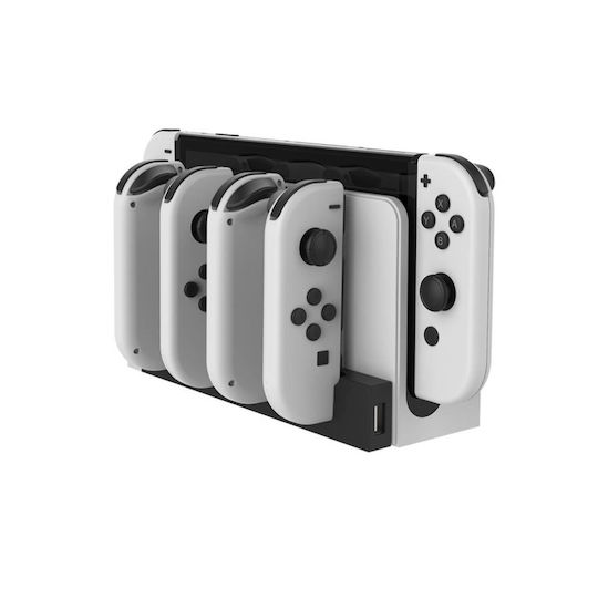 iPega PG-9186 Βάση για 4 χειριστήρια Switch Λευκή