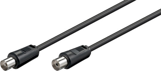 Cablu Antenă Coaxial de sex masculin - Coaxial de sex feminin Negru 3m (03.003.0109)
