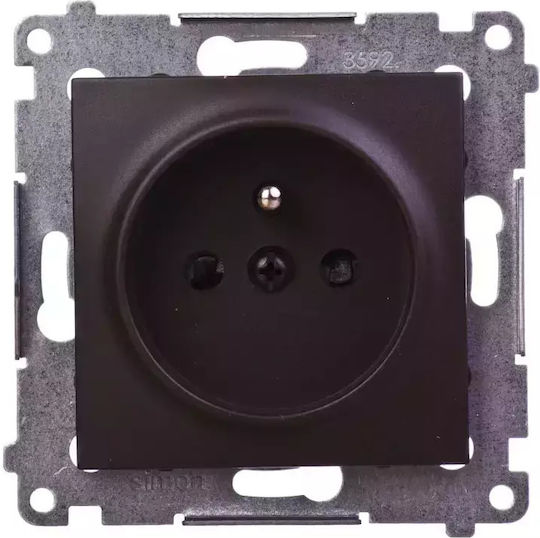 Kontakt-Simon Power Socket Brown 1pcs