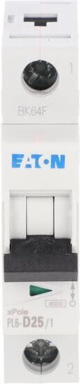 Eaton Αυτόματη Ασφάλεια 25A Μονοπολική AC 286547