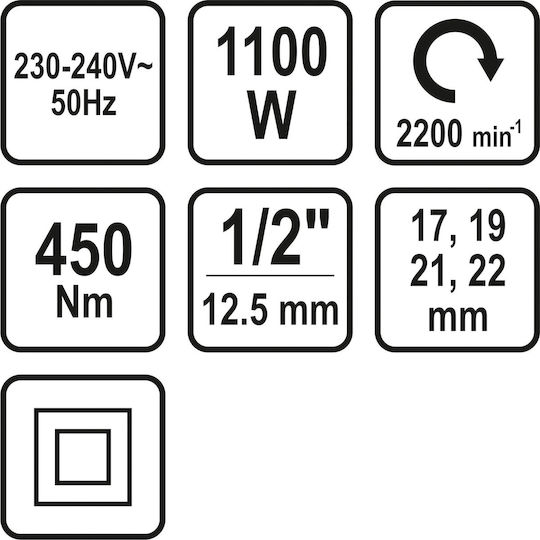 idl-060819-1 Cheie de impact cu Priză 1/2"