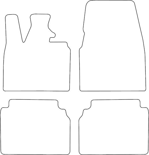 Set Velour Mats Fitting Bmw I3 2013-2022 4 Pieces Black Edging