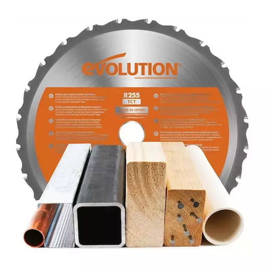 Evolution Kapp- und Gehrungssäge Elektrisch 2000W mit Schnittführung Laser & Scheibendurchmesser 255mm