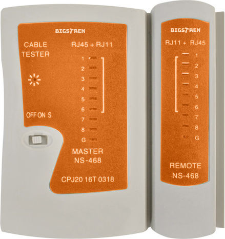 Bigstren 25834 Tester de Cabluri de Rețea RJ45 / RJ11