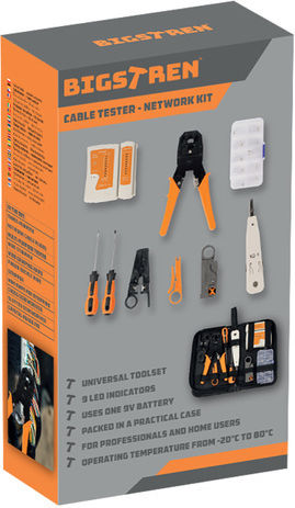 Bigstren 25835 Tester Καλωδίων Δικτύου RJ45 / RJ11