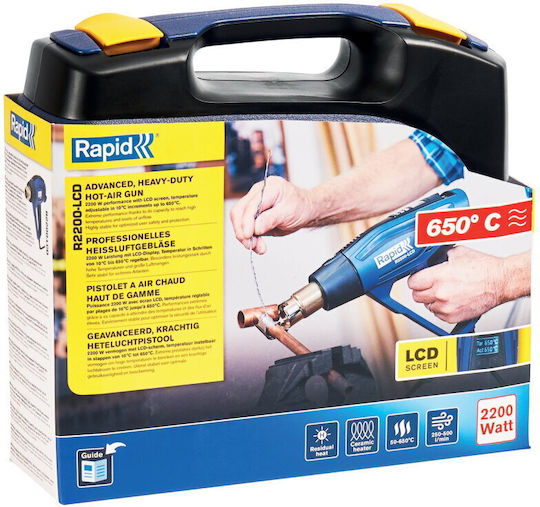 Rapid Heat Gun 2200W with Maximum Temperature 650°C 5001448