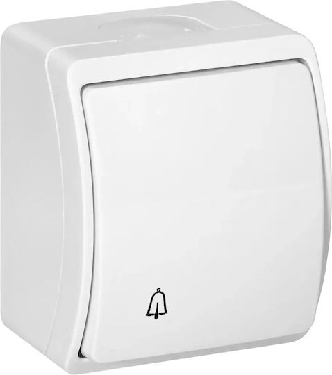 Orno Buton Clopoțel în culoarea Alb OR-OE-7104/W