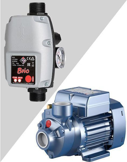 Pedrollo MONTAZ PKm 60 + BRIO Single Phase Water Pressure Pump without Container 0.5hp