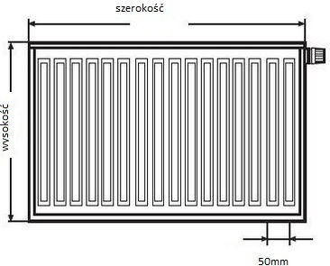 Kermi Panel Radiator Body Double-column 22/600/400 460.1kcal/h