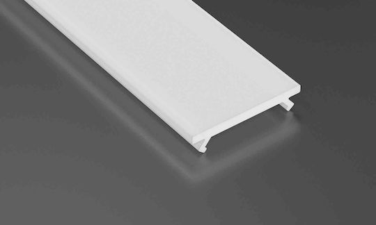 Corner Aluminum Profile White Type C 1m + Milky Diffuser