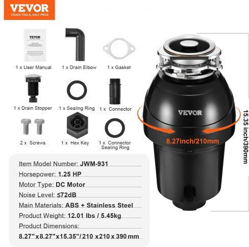 Vevor Food Waste & Garbagge Disposer