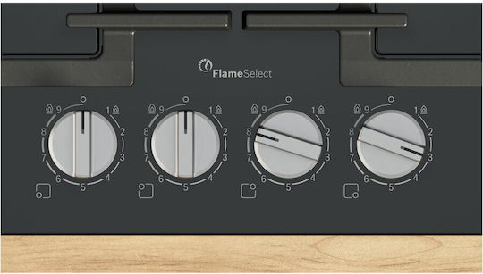 Bosch Serie 6 Natural Gas Cooktop Autonomous 60x52εκ.