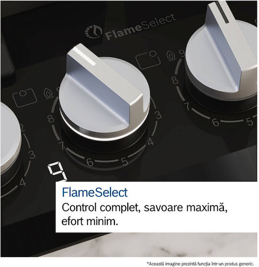 Bosch Serie 6 Natural Gas Cooktop Autonomous 60x52εκ.