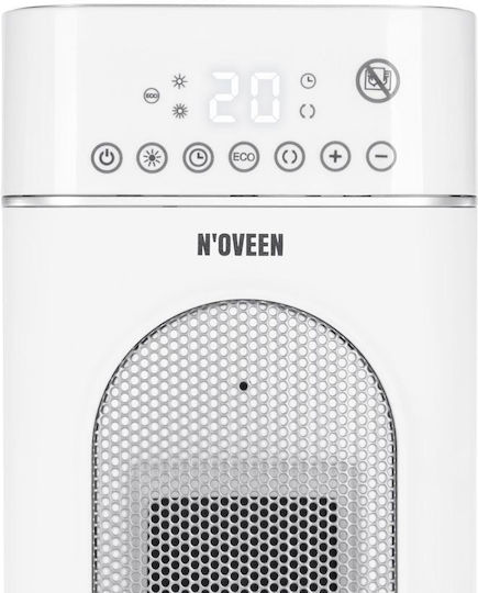N'Oveen Ceramic Fan Heater Room Floor White 2000W
