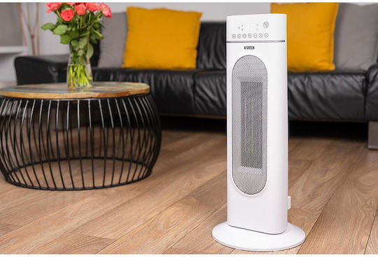 N'Oveen Ceramic Fan Heater Room Floor White 2000W