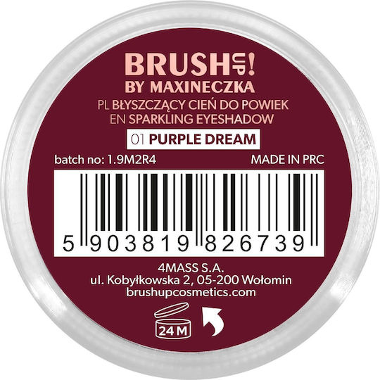Claresa Brush Up By Maxineczka Eye Shadow in Pressed Powder Form Purple Dream 3g