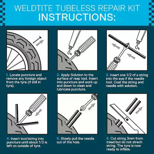 A Ciclu Tubeless Repair Kit Outdoor Use Wld-1014