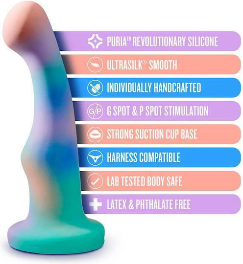 Blush Avant Opal Dreams Dildo με Βεντούζα Aqua 15cm