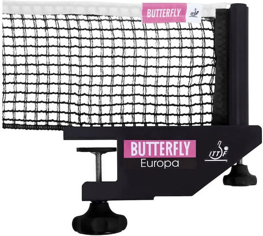 Butterfly Europa Φιλέ για Ping Pong σε Μαύρο χρώμα