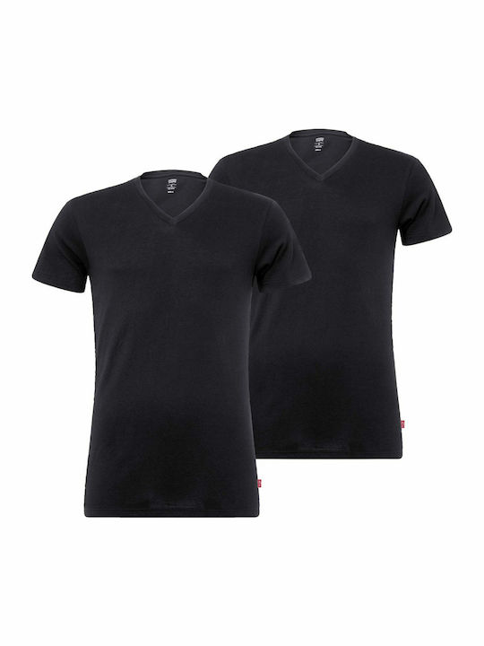 Herren Unterhemden in Schwarz Farbe 2Packung