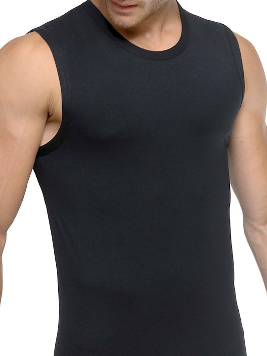 Men's Undershirt Sleeveless in Black Color