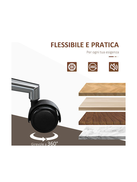Vinsetto Scaun De Birou Negru Și Maro Închis