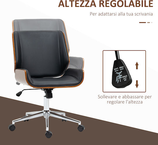 Vinsetto Vinsetto Bürostuhl Schwarz & Dunkelbraun