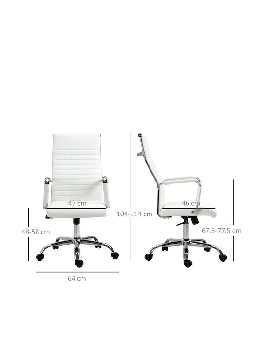 Vinsetto Office Chair with Recline White