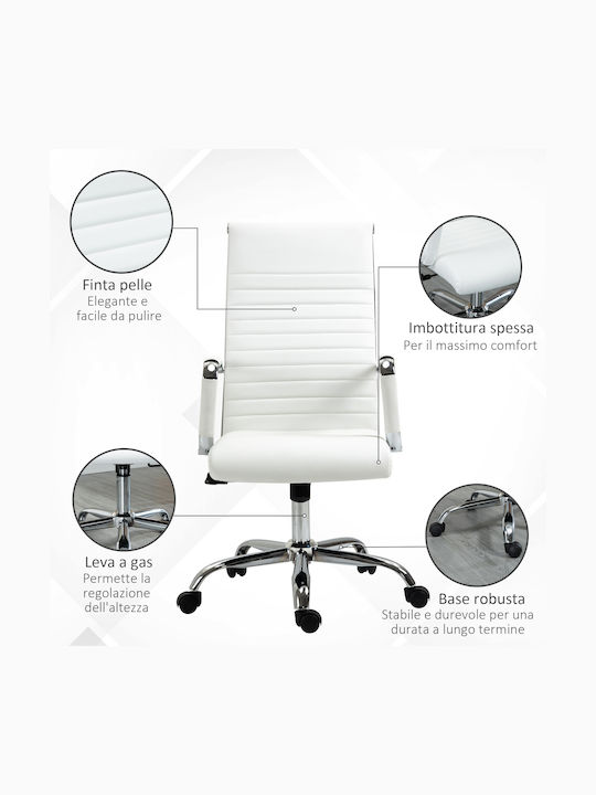 Vinsetto Office Chair with Recline White