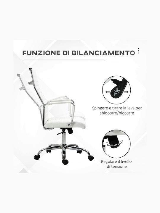 Vinsetto Office Chair with Recline White