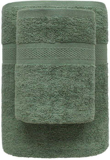 Faro Кърпа за лице 50x90см. Зелен Тегло 450гр/кв.м
