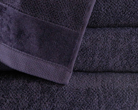Detexpol Πετσέτα Προσώπου 50x90εκ. Plum Purple Βάρους 550gr/m²