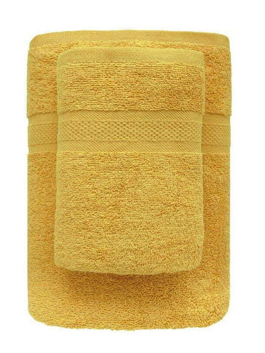 Faro Πετσέτα Προσώπου 50x90εκ. Honey Yellow Βάρους 450gr/m²