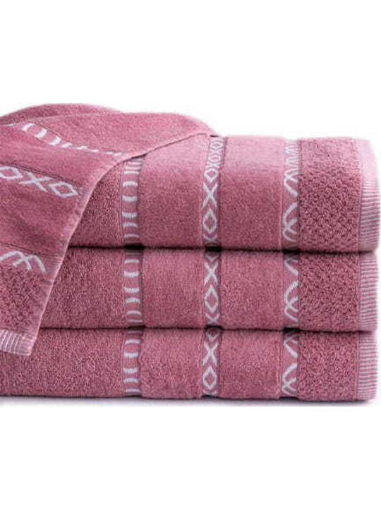 Detexpol Handtuch 30x50εκ. Rosa Gewicht 550gr/m²