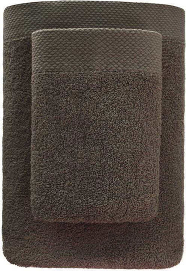 Faro Body Bath Towel 70x140cm Brown Weight 500gsm