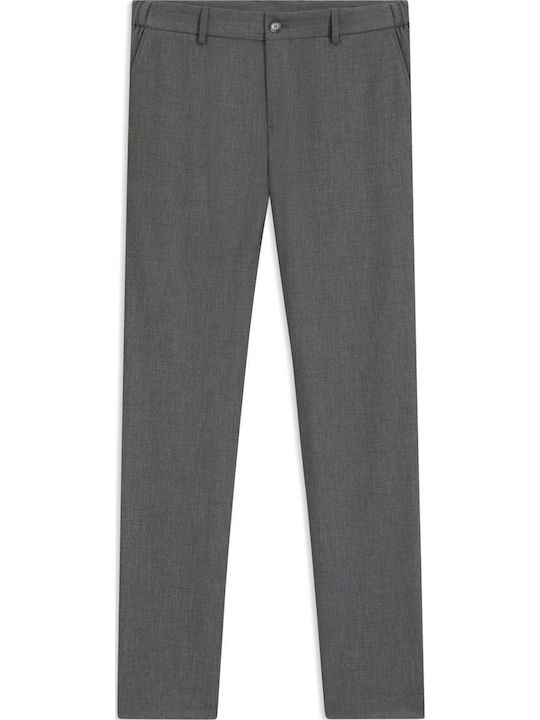 P-genius Hose Chino Elastisch in Schlanker Passform Gray