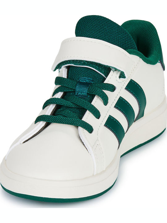 Grand Court 2.0 El C Kids Sneakers with Scratch Beige
