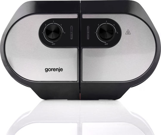 Gorenje Τοστιέρα για 2 Τοστ 1400W Μαύρη