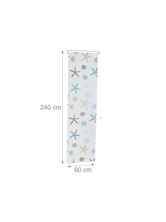Relaxdays Shower Curtain Semi-transparent
