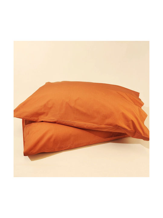 Kotonia Home Сет Калъфки за Възглавници с корица за плик Orange 50x80см.